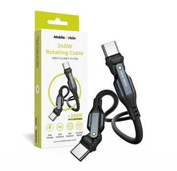 Mobile Origin 240W Rotating Cable USB-C to USB-C CB3