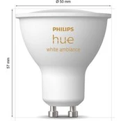 "Philips Hue White Ambiance" LED reflektorius GU10 4,2 W
