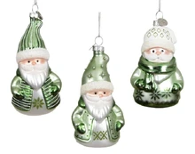 Eglutės žaisliukas Santa, 11 cm, stiklas kaina