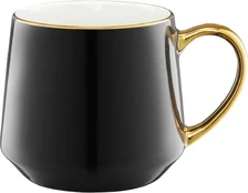 Puodelis Royal 460 ml juoda-auksinė AMBITION kaina