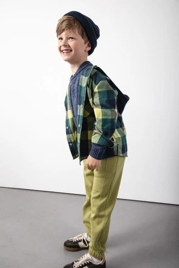 COCCODRILLO kelnės ACADEMY BOY KIDS, žalios, cm
