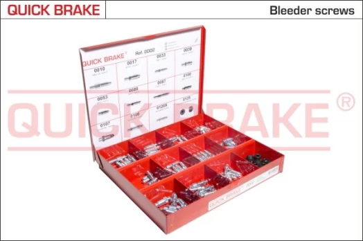 Asortimentas, alsuoklio varžtai QUICK BRAKE 0002