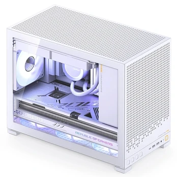 Jonsbo D32 PRO Baltas PC-Gehäuse, Mini-Gehäuse, mATX, Tempered Glass - baltas