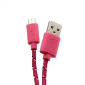Sbox USB-- Micro USB 1M USB-1031P pink kaina