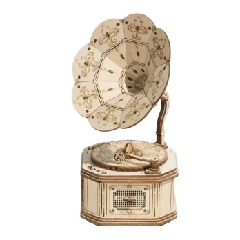 Medinis 3D galvosūkis Robotime Gramophone