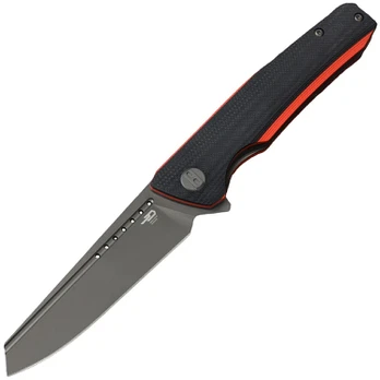 Bestech Knives Slyther Grey Titanized Red/Black G10 Sulankstomas peilis