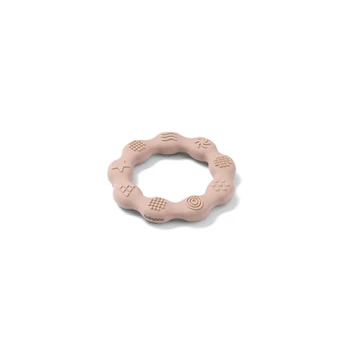 825/04 Silikoninis kramtukas „Ring“, smėlio spalvos