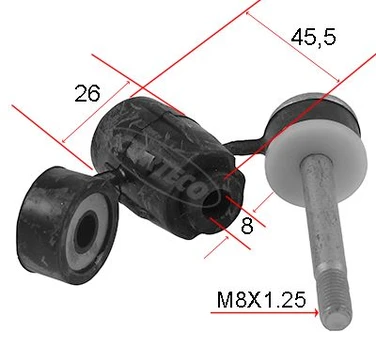 Skersinio stabilizatoriaus įvorė CORTECO 80004684