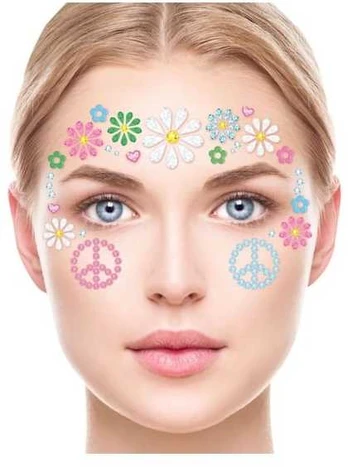 Fiesta Ansigtssten Hippie blomster