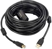 Kabelis USB MicroConnect USB-A - USB-B 15 m Juodas (USBAB15B-ACTIVE) kaina