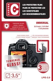 Caruba LCD Optical Glass Protector 3,5" (2 stuks)