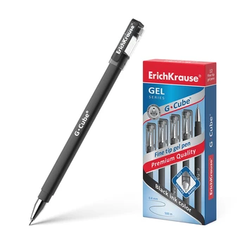 Gelinis rašiklis G-CUBE, ErichKrause, 0.5 mm, juodos sp.