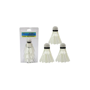 Lean Set of 3 Badminton Feather Shuttlecocks