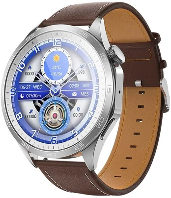 EOL HOCO smartwatch with call function AMOLED Y21 sidabrinis