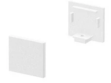 LED profilio galinis dangtelis SLV Grazia 10 Flat Version 1000479, balta, IP20 kaina