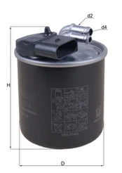 Kuro filtras MAHLE KL914