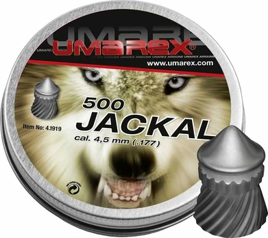 Śrut 4,5 mm Umarex Jackal Pointed Ribbed 500 vnt