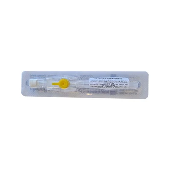 Kateteris intraveninis 24G Cathula (geltonas)