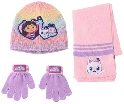 CERDÁ Gabbys Dolls House winter set snood hat gloves