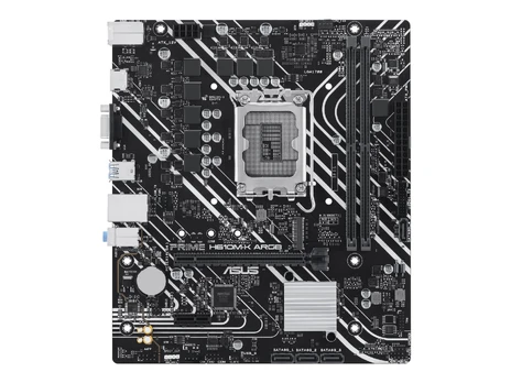 Asus | Processor family Intel H610 | Processor socket LGA1700 Socket | 2 DIMM slots - DDR5, non-ECC, unbuffered | Supported hard