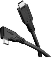 Goobay USB-C™ 90° kabelis, USB4™, 1 m, juodas 1 m