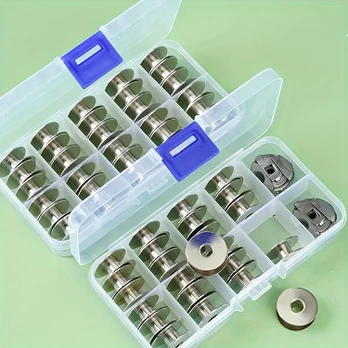 Siuvimo ritinėlių rinkinys, 24 Bobbins + 2 Bobbin Cases In Box