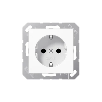 JUNG Lizdas p/t SCHUKO baltas 16A 250V (A Serija)