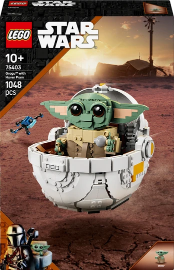 LEGO Star Wars 75403 Grogu su skraidančiu vežimėliu