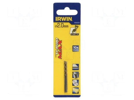 Drill bit | for metal | Ø: 2mm | L: 9mm | high speed steel | 2pcs.