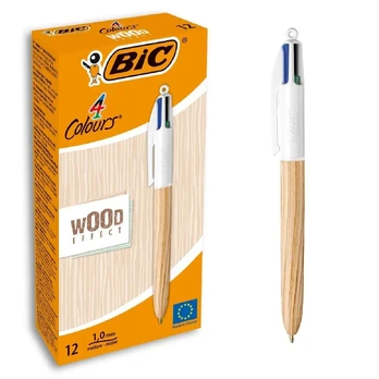 Karžygio Ženklas Bic Wood Effect Spalvotas 0,32 mm (12 Dalys)