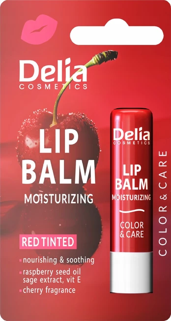 Lūpų balzamas Delia Cosmetics, 4.8 g, red sp.