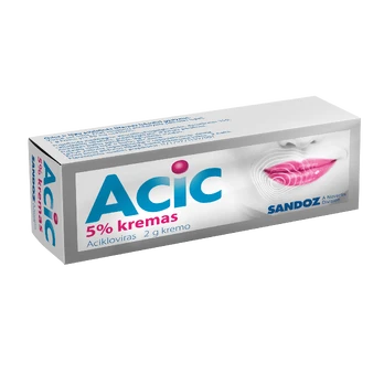 Acic 5% kremas 2 g