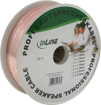InLine garsiakalbio kabelis, 50, permatomas (98150T)