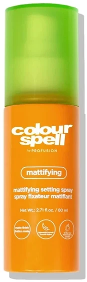 Profusion Cosmetics Profusion, Colour Spell, Matte, Makeup Fixer Purškiklis, 80 ml