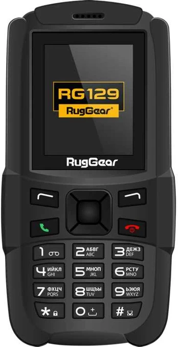 RugGear RG129 Dual, juodas