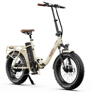 Elektrinis dviratis Onesport OT16 Max 20", smėlio spalvos