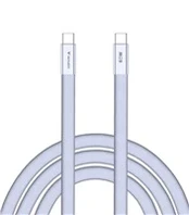 Kabelis Verbatim Sync & Charge SoftTouch USB-C į USB-C 60W PD3.0 120cm violetinės spalvos 30275