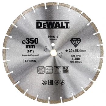 Deimantinis pjovimo diskas Dewalt, 350x25,4mm