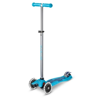 Maxi Micro Deluxe Glow LED paspirtukas | Crystal Blue