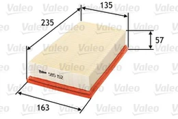 Oro filtras VALEO 585152 kaina