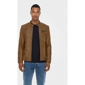 Only & Sons Dirbtinės odos striukė Al. 22011975 Ruda Regular Fit