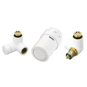THERMOSTATIC SET RIGHT TWO VALVES+ HEAD RAX+RA-URX+RLV-X RAL 9016