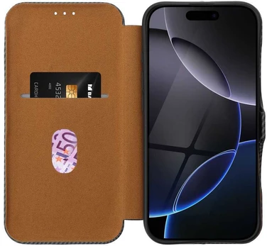 FOLIO Side Magnet book case for IPHONE 16 PLUS pilkas