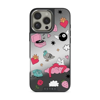 Side Quest - iPhone 16 Pro Max Case, Elite Mirror Dark (MagSafe) / Silver