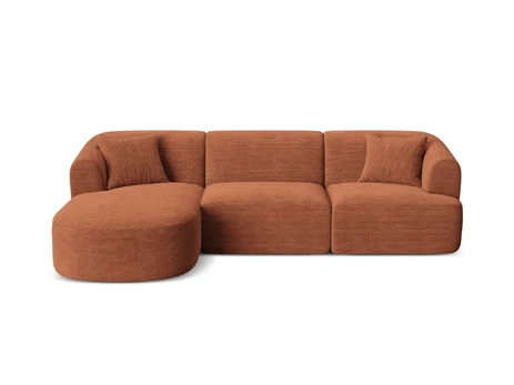 Modular Left Corner Sofa, "Campi", 4 Seats, 256x156x70 Made in Europe