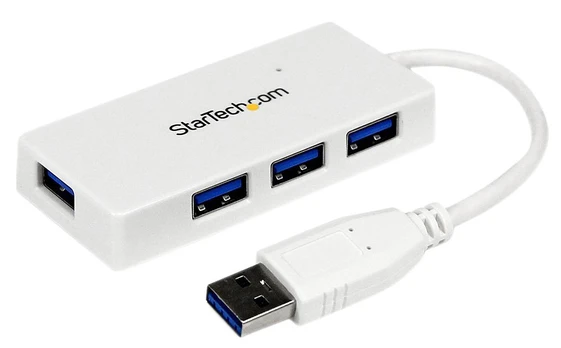 USB šakotuvas StarTech ST4300MINU3W USB, USB, balta