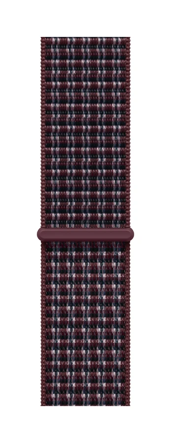 42mm Burgundy Plaid Sport Loop