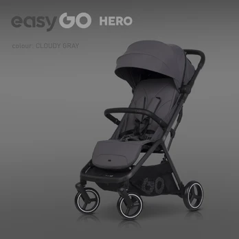 "EASY GO" vaikiškas vežimėlis HERO CLOUD GRAY