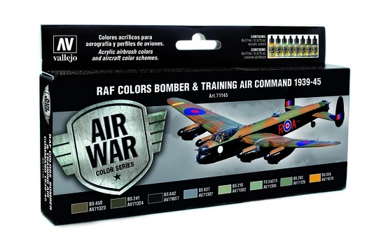 71145 Air War RAF Colors Bomber &amp; Training Air Command 1939-1945 8 x 17 ml