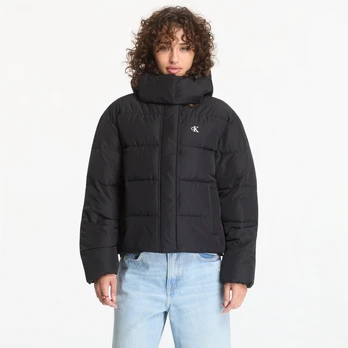 Calvin Klein Jeans Matte Mw Short Puffe Black - Dydis L (LV047H504G UB1 Striukės)